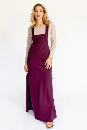 Overall Maxi Dress - Wine