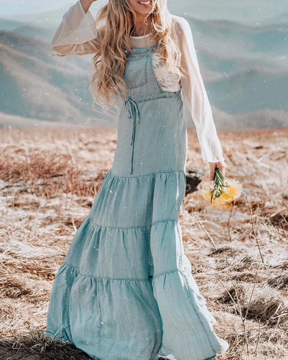 Overall Maxi Dress