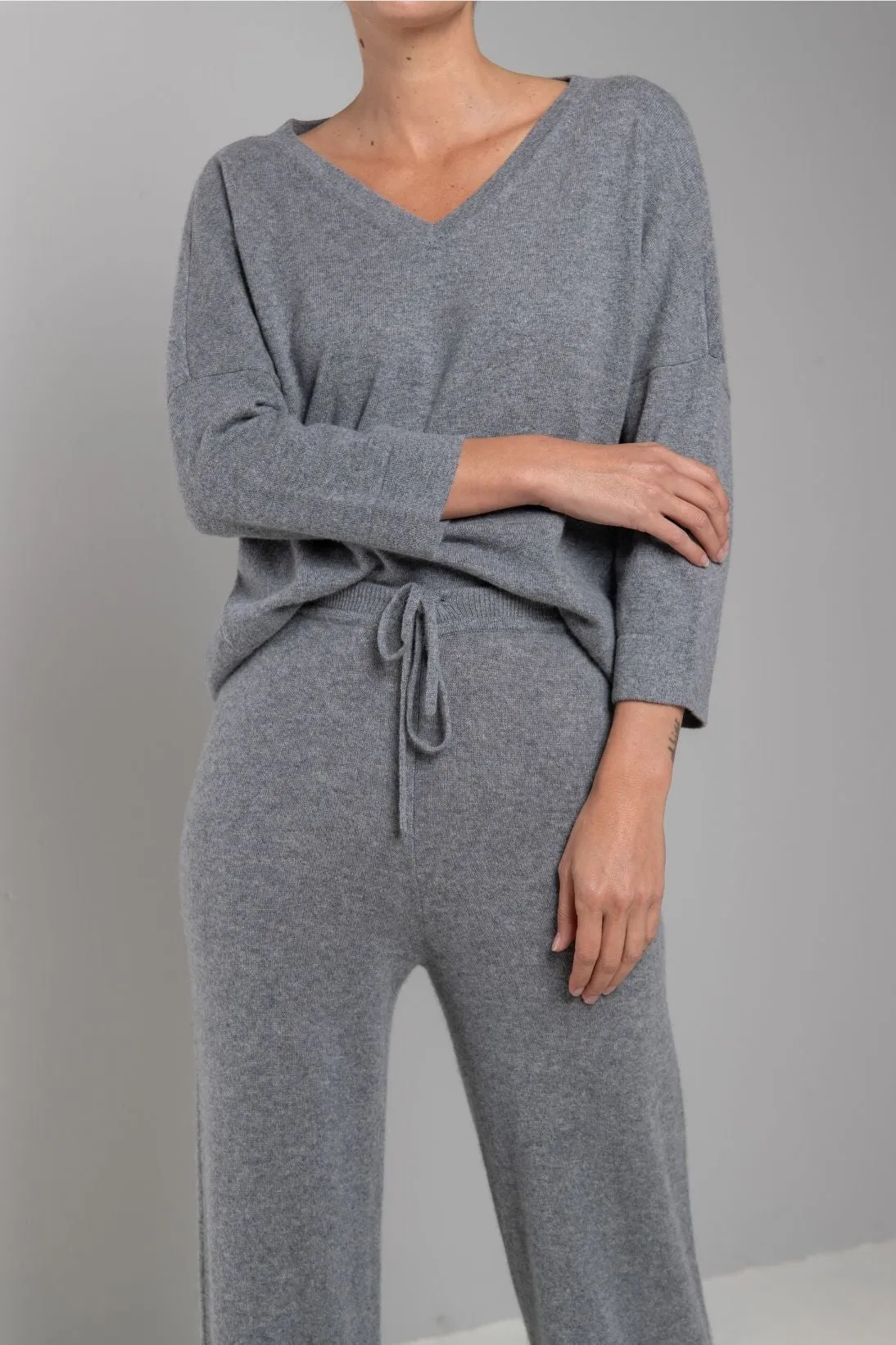 RECYCLED CASHMERE FULL PANT