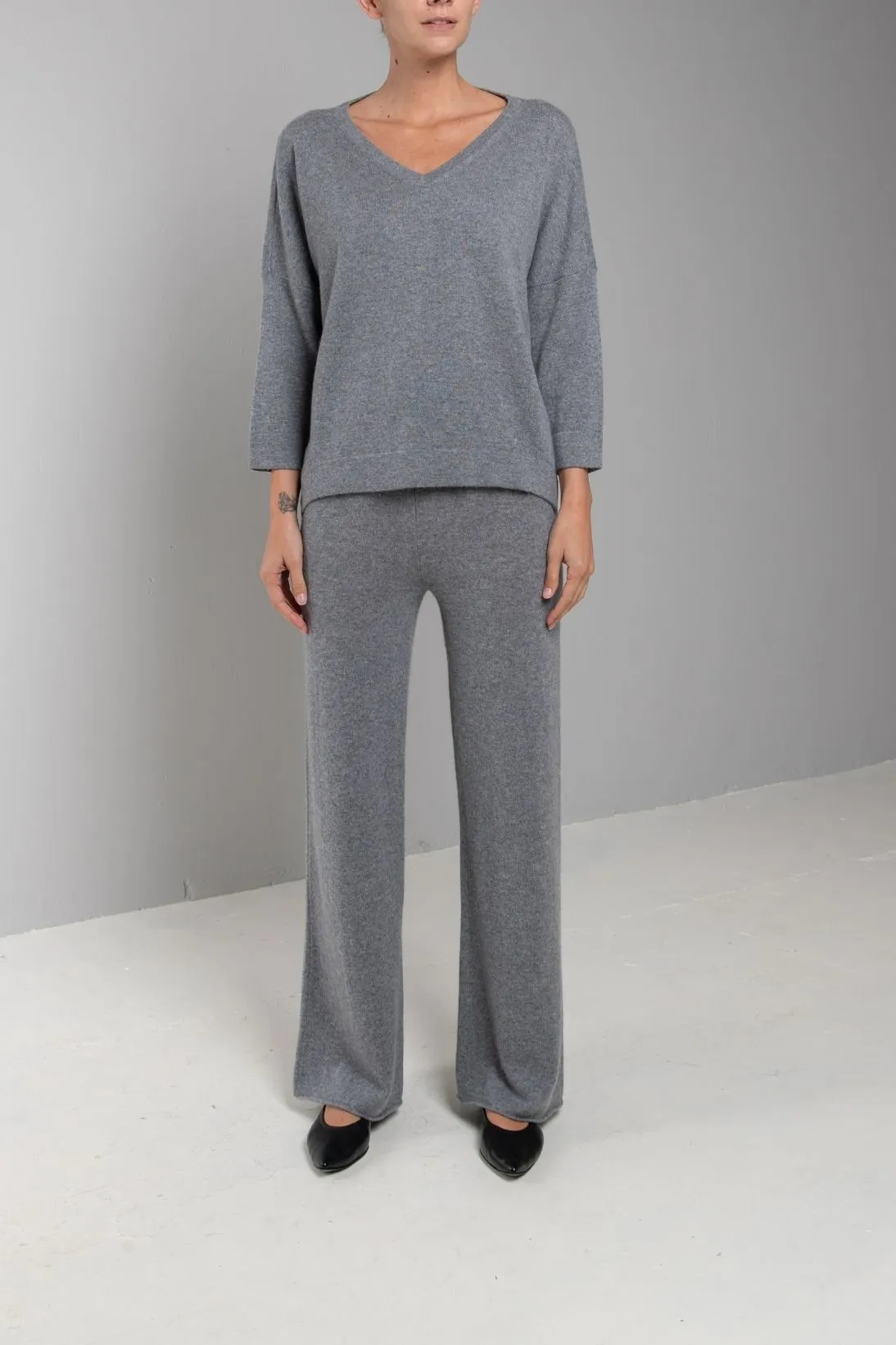 RECYCLED CASHMERE FULL PANT