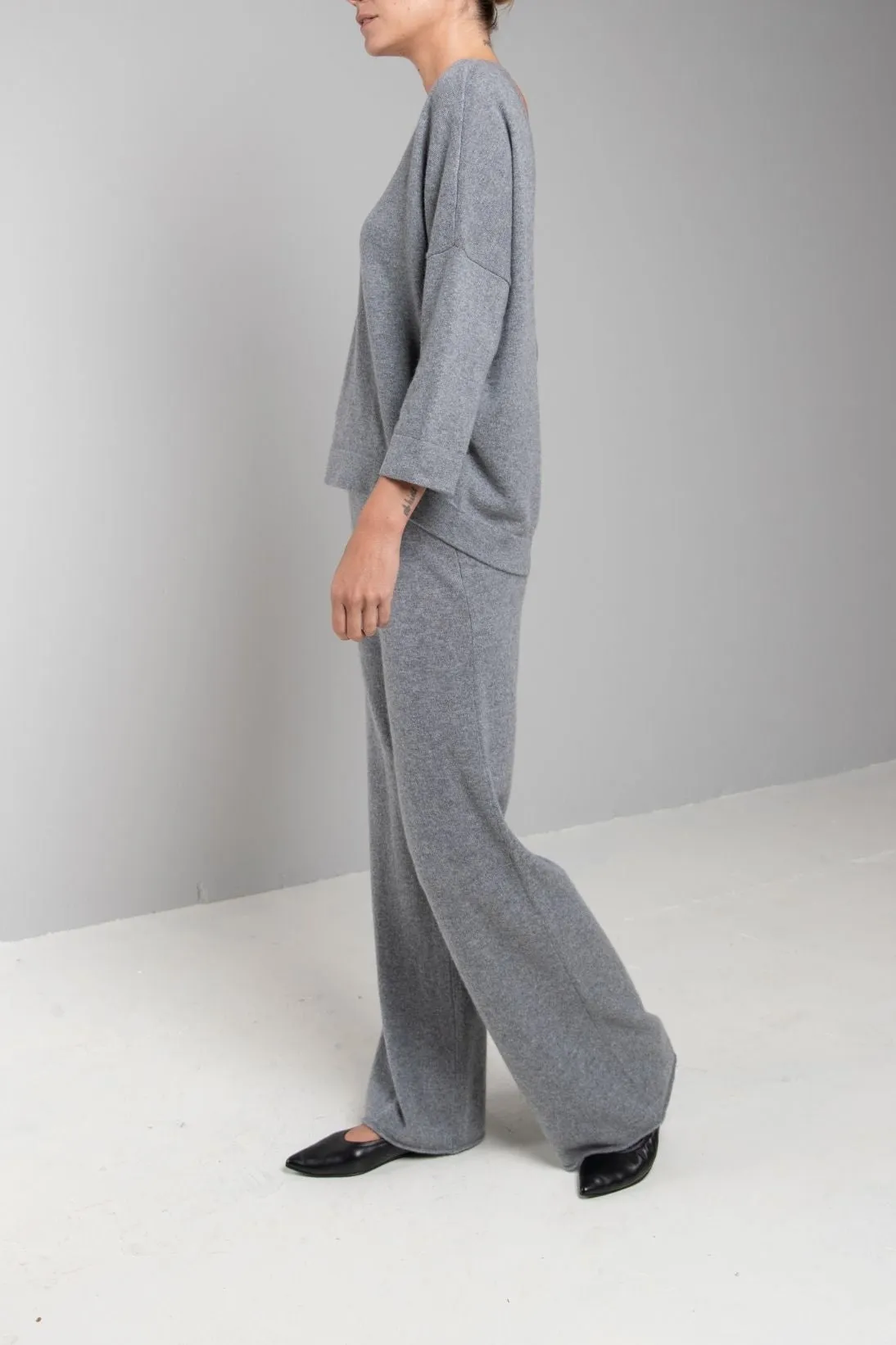 RECYCLED CASHMERE FULL PANT