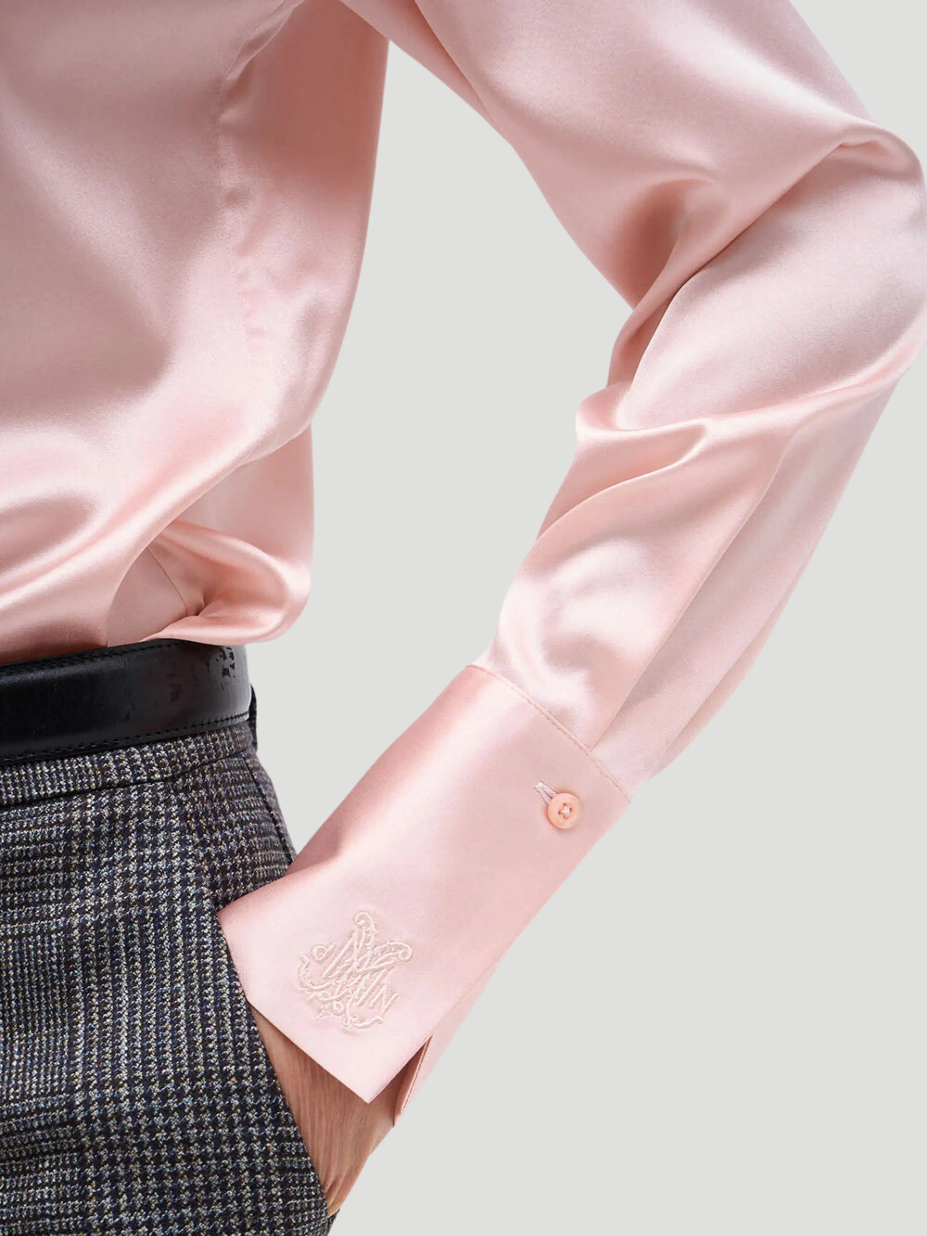 Regina Jabot Front-Ruffle Blouse