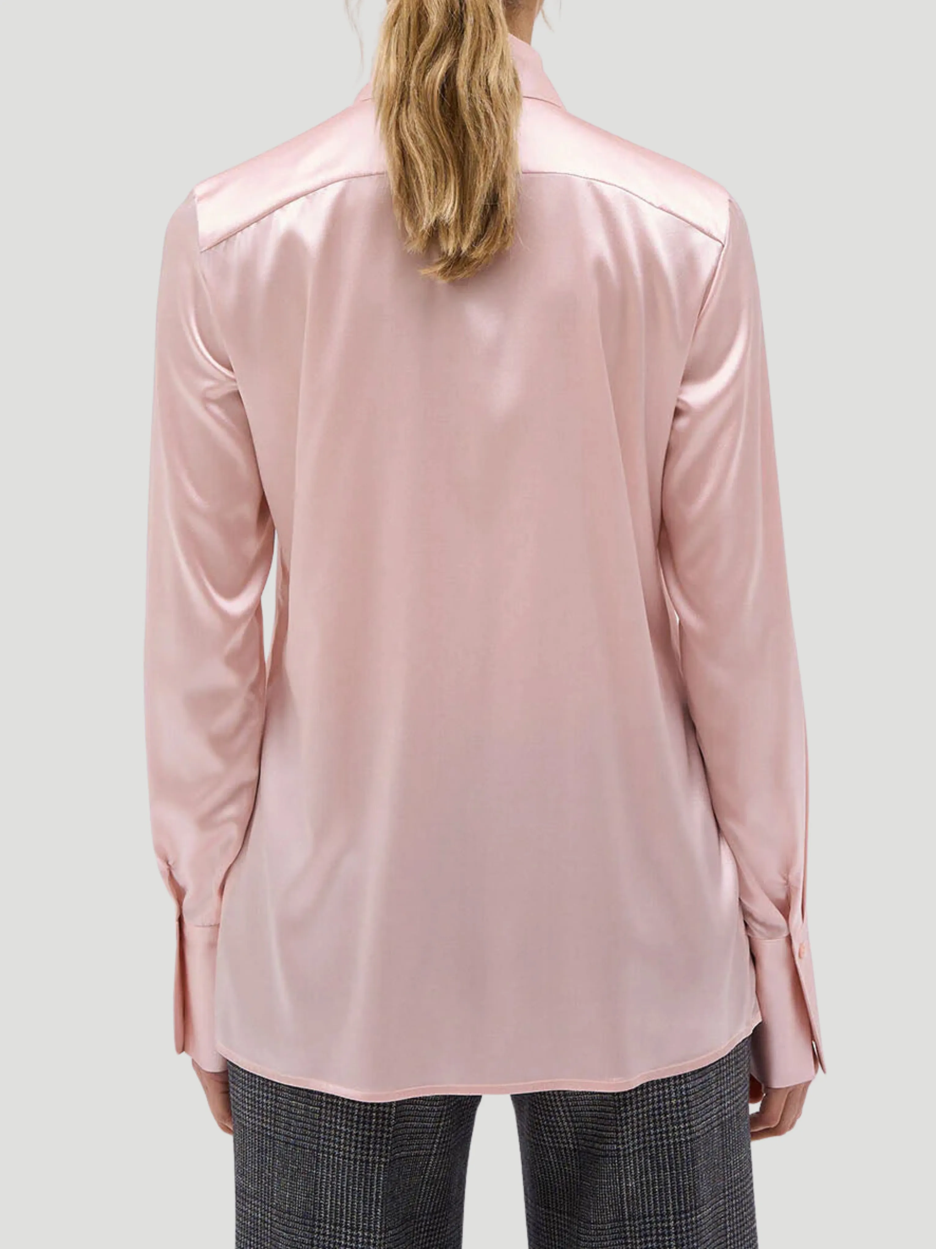 Regina Jabot Front-Ruffle Blouse