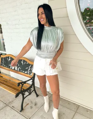 Shine Bright Top Grey