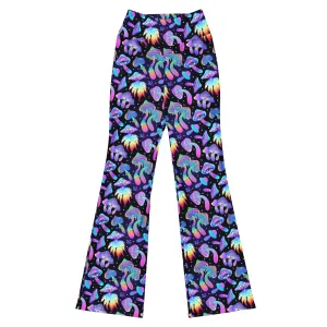 Shroomin Black Flare Leggings