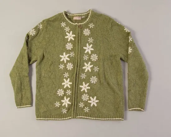 Snowflakes Gently Falling-Medium Christmas Sweater