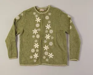 Snowflakes Gently Falling-Medium Christmas Sweater