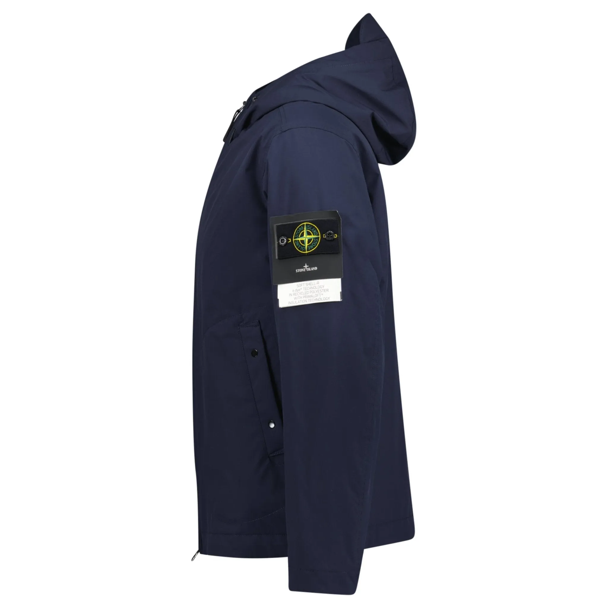 Stone Island Hooded Soft Shell R Jacket Navy