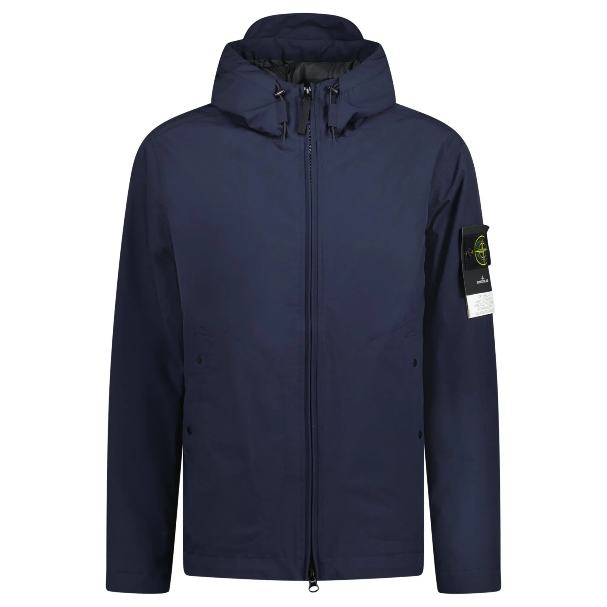 Stone Island Hooded Soft Shell R Jacket Navy