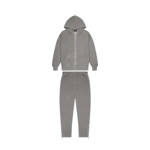 Trapstar Irongate Patchwork Zip Hoodie Tracksuit - Steel Grey