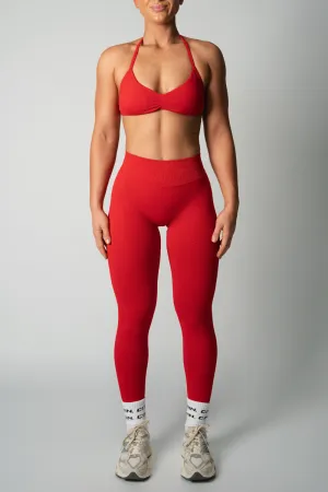 TRUE SHAPE FULL LENGTH LEGGINGS - RED
