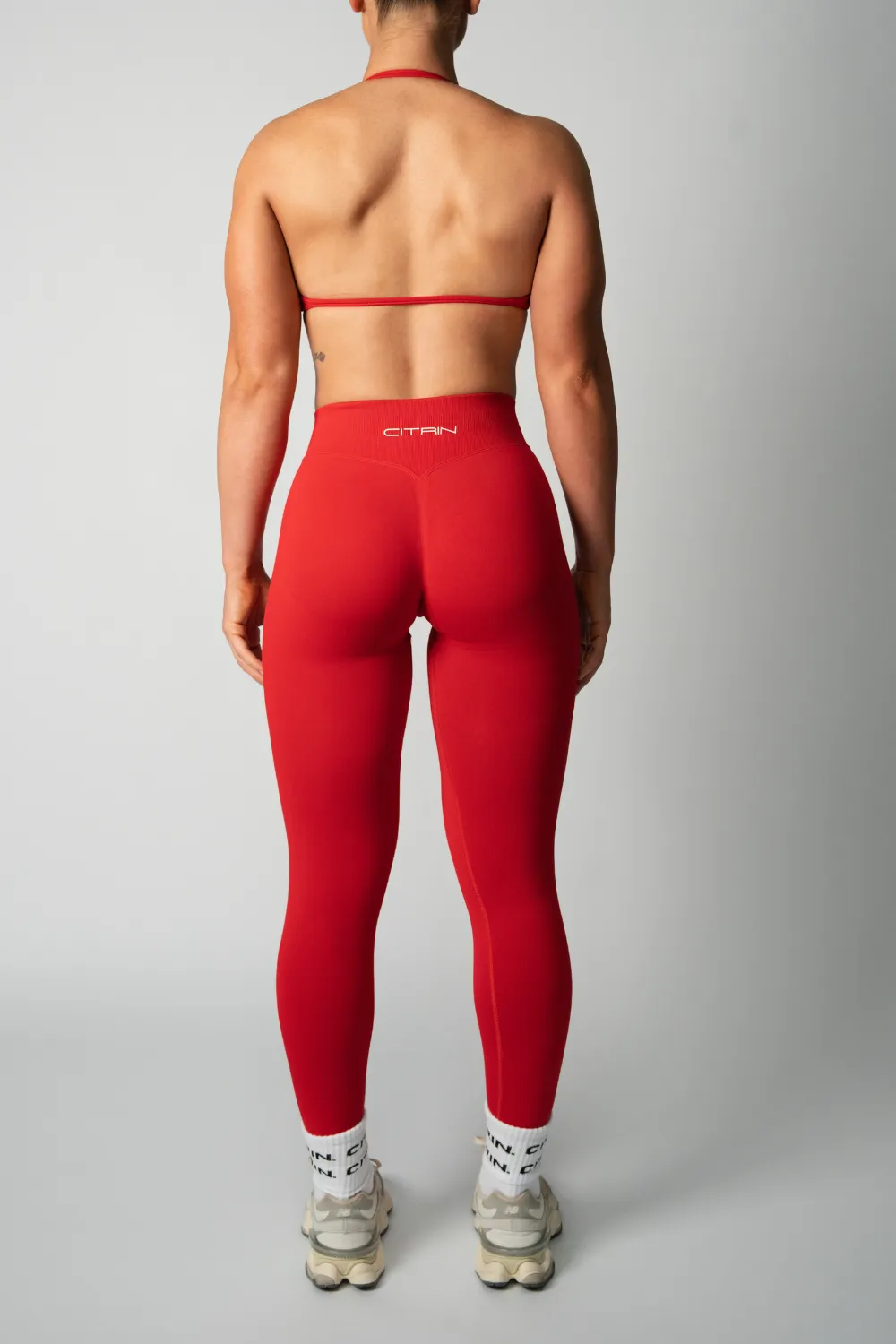 TRUE SHAPE FULL LENGTH LEGGINGS - RED