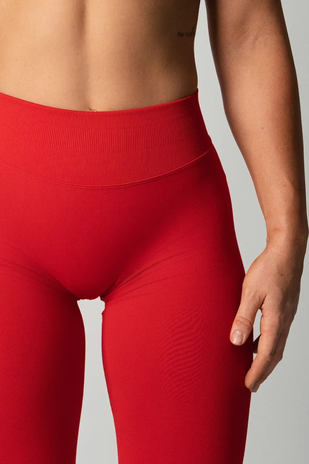 TRUE SHAPE FULL LENGTH LEGGINGS - RED