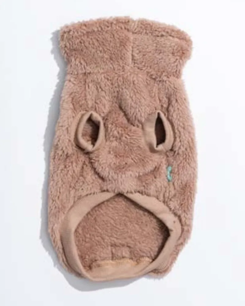 Turtle Teddy Dog Fleece in Chai