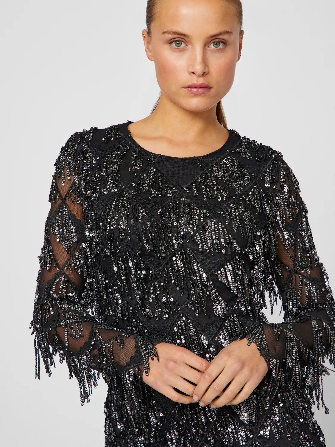 VIFRANCIE Short Dress - Meteorite