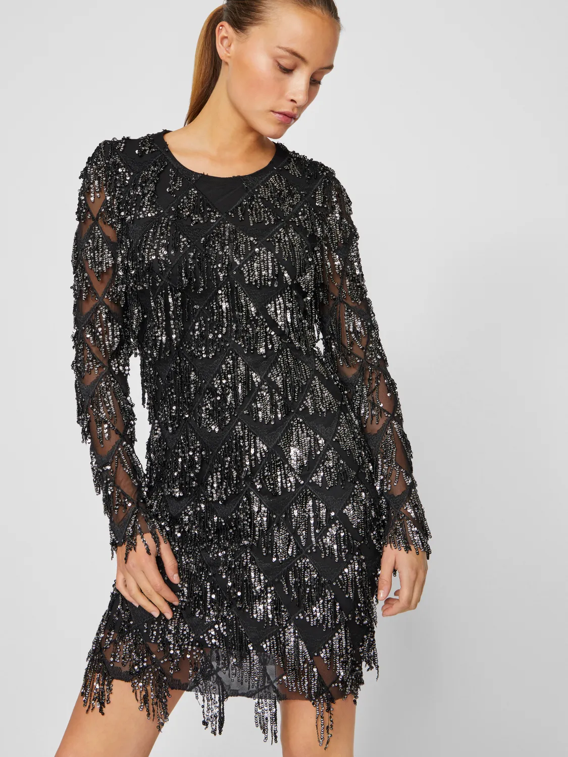 VIFRANCIE Short Dress - Meteorite