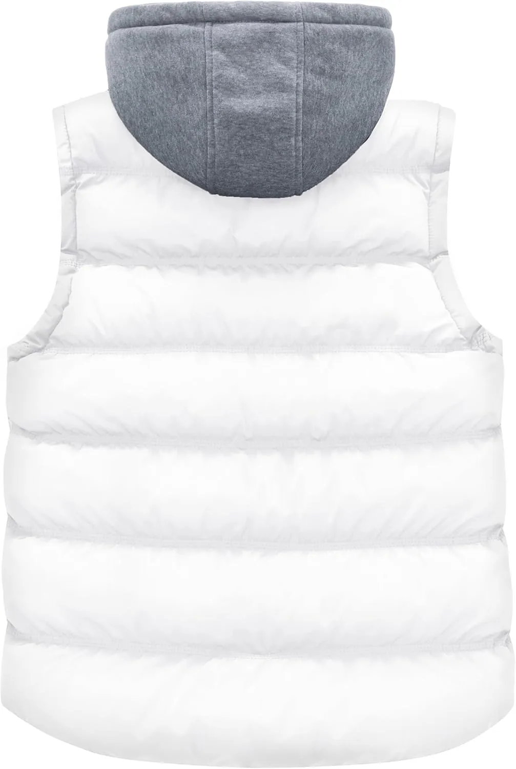 wantdo Women's Quilted Puffer Vest Thicken Warm Winter Coat with Removable Hood