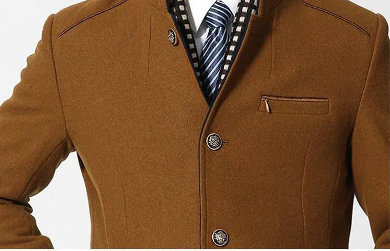 West Louis Wool Cashmere Detachable Scarf Coat