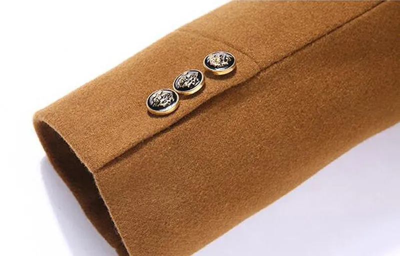 West Louis Wool Cashmere Detachable Scarf Coat