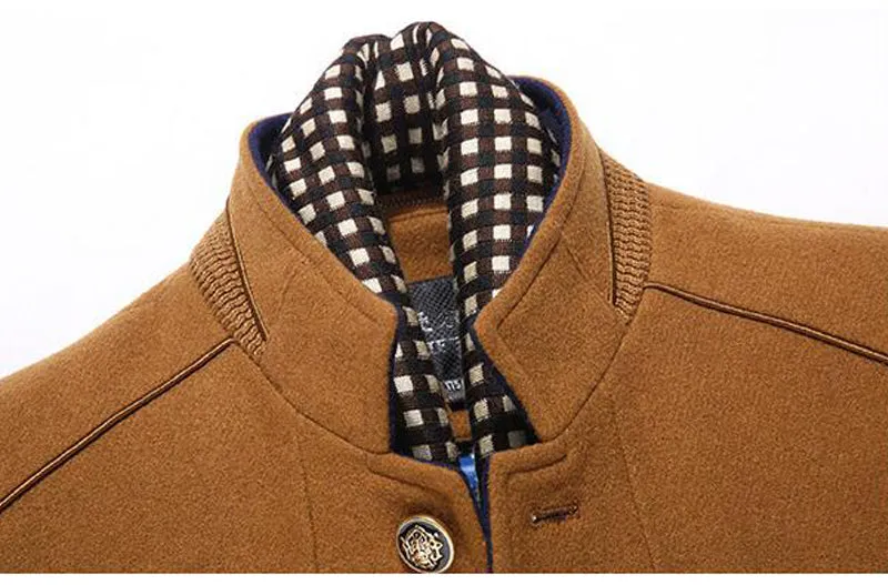 West Louis Wool Cashmere Detachable Scarf Coat