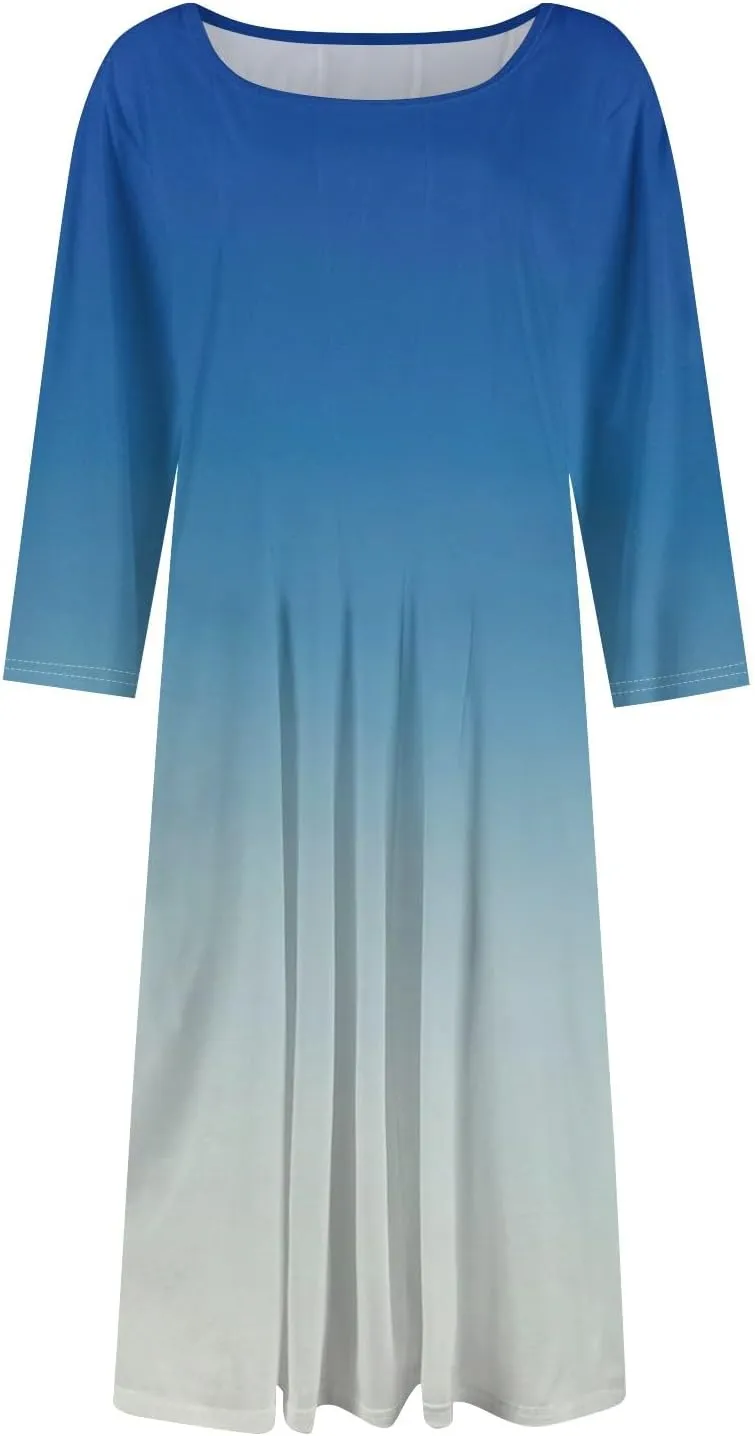 Women's A-Line Soft Dresses Midi Lightweight Breathable Sleevelesss Style Vacation Pockets Party Weddings Dress