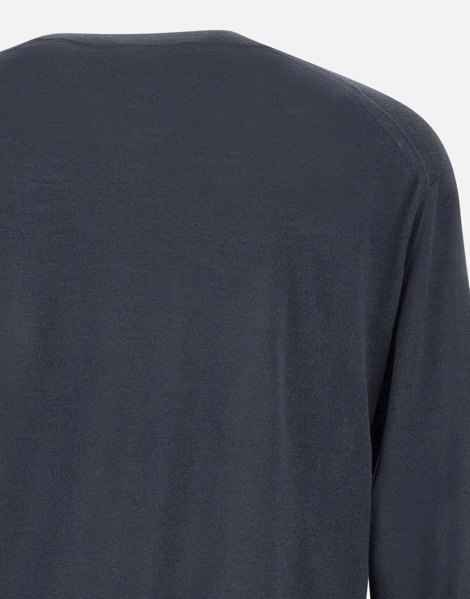 Wool Cashmere Grey Crew Neck Sweater